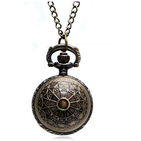 SLOWMOOSE - Piccola Collana Carina Ciondolo Orologio Da Tasca Al Quarzo  Palla D\u0026#39; oro Con Boccino Con Catena [ retrò Senza Ali] - ePRICE