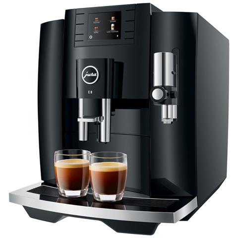 E8 Piano Black Macchina Caffè Automatica 17 Bevande Microschiuma Display Colori - Foto 1