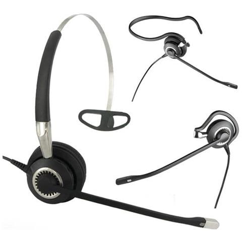 Biz 2400 II QD Mono UNC 3 in 1 Monofonico Aggancio, Padiglione auricolare, Passanuca Nero, Argento cuffia e auricolare - Foto 2