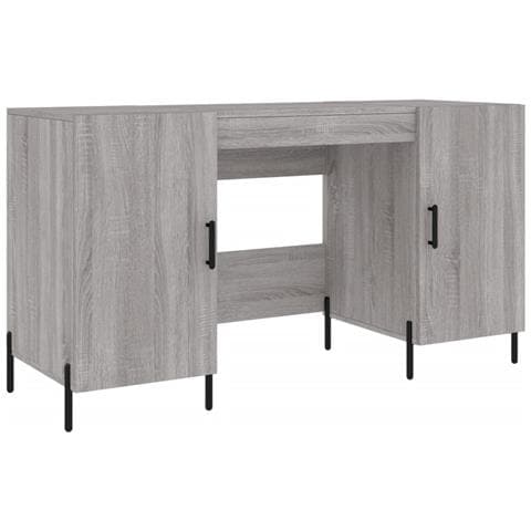 Scrivania Grigio Sonoma 140x50x75 Cm In Legno Multistrato - Foto 1
