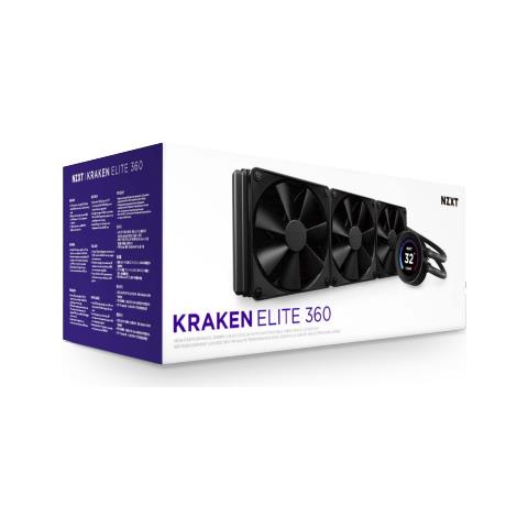 Kraken Elite 360 Processore Raffreddatore di liquidi tutto in uno 12 cm Nero 1 pz - Foto 2