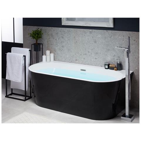 Vasca Da Bagno Harvey 170 X 80 Cm Nero /bianco - Foto 1