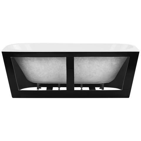 Vasca Da Bagno Harvey 170 X 80 Cm Nero /bianco - Foto 7