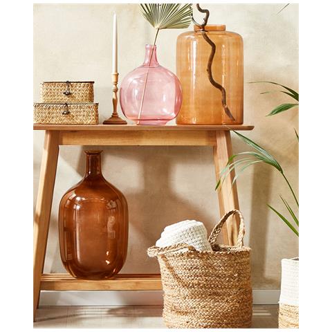 Vaso Decorativo Mirchi Vetro 41 Cm Arancione - Foto 7