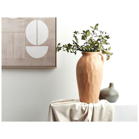 Vaso Decorativo Taiping Ceramica 46 Cm Beige Sabbia - Foto 1