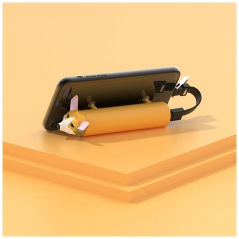 Batteria Esterna 4800mah Corgi Compatta E Potente, Giallo - Foto 2