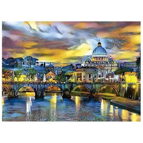 YOUDOIT Puzzle Da 1500 Pezzi Educa Basilica Di San Pietro E Ponte YOUDOIT Puzzle Da 1500 Pezzi Educa Basilica Di San Pietro E Ponte