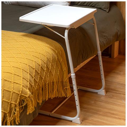 Tavolino Porta Pc Scrivania Inclinabile Postazione Lavoro In Plastica E Metallo - Foto 1