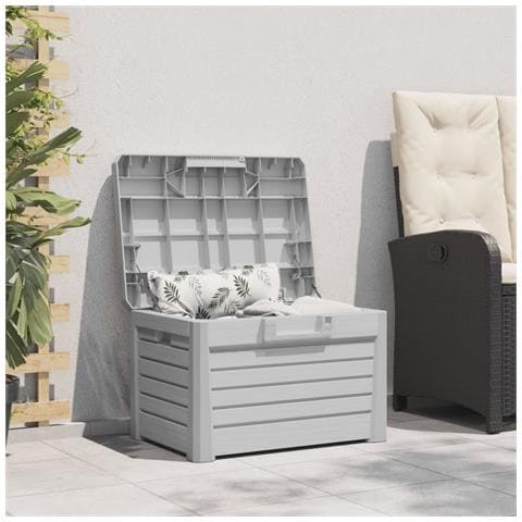 Contenitore Cuscini Grigio 73x50,5x46,5 Cm In Polipropilene - Foto 3