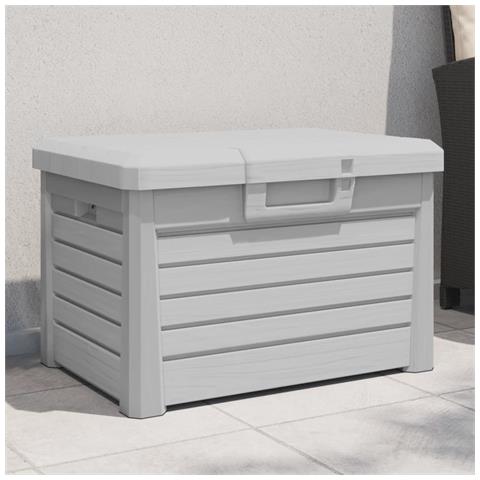 Contenitore Cuscini Grigio 73x50,5x46,5 Cm In Polipropilene - Foto 1