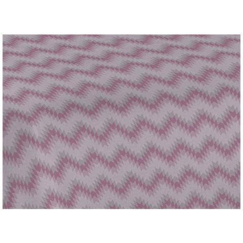 Copriletto Piquet Primavera Estate 100% Cotone Disegno 7672 Zig Zag 1 Piazza E Mezza Rosa - Foto 5