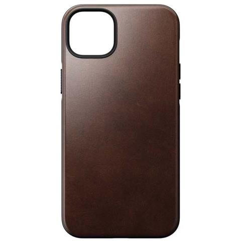 Cover Per Iphone 14 Plus Magsafe In Pelle, Marrone Scuro - Foto 1
