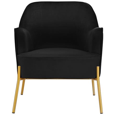 Runa Sedia Imbottita Con Rivestimento In Velluto Nero - Foto 2