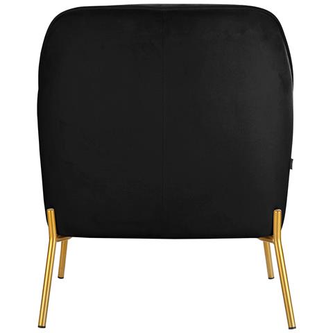 Runa Sedia Imbottita Con Rivestimento In Velluto Nero - Foto 5