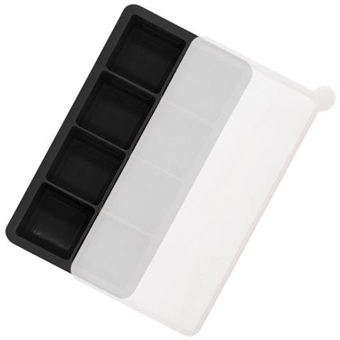 Vassoio Per Cubetti Di Ghiaccio Quadrato In Silicone A 8 Slot Con Coperchio - Foto 1