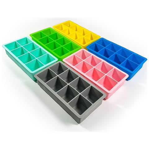 Vassoio Per Cubetti Di Ghiaccio Quadrato In Silicone A 8 Slot Con Coperchio - Foto 7