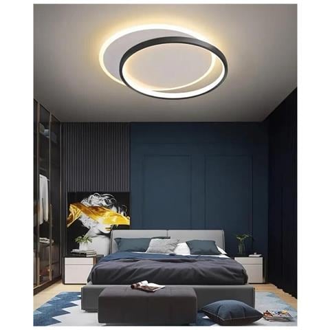 Plafoniera Led Luce Bianca Calda Naturale Lampada Tonda Da Soffitto 36 W - Foto 1