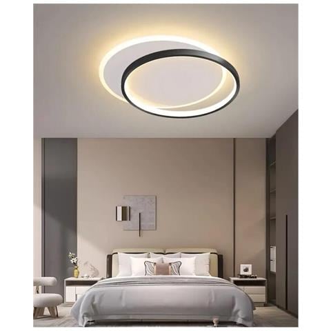 Plafoniera Led Luce Bianca Calda Naturale Lampada Tonda Da Soffitto 36 W - Foto 2