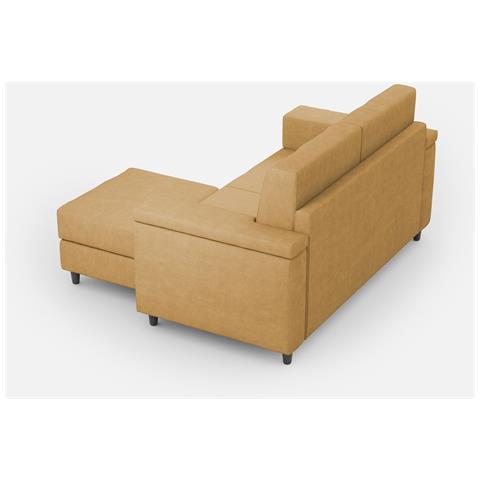 Divano Marrak 2 Posti (due Sedute Da 60cm) + Pouf Misure Esterne L. 148 P. 155 Colore Ocra - Foto 5