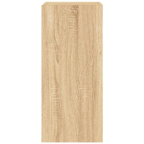 Mobile TV a Parete con Luci LED Rovere Sonoma 30,5x35x70 cm - Foto 2