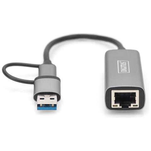 Adattatore Gigabit Ethernet USB Type-C™ 2.5G, USB-C™ + USB A (USB3.1/3.0) - Foto 5
