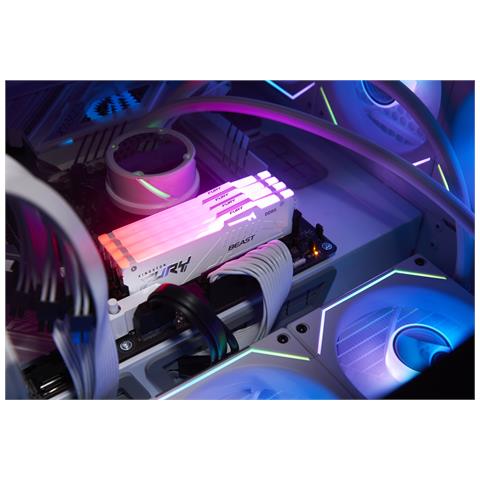 FURY Beast 16GB 6000MT /s DDR5 CL30 DIMM White RGB EXPO - Foto 2