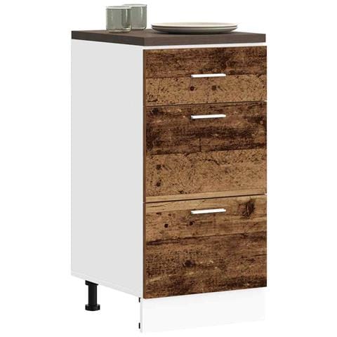 Armadio Inferiore “Lyon” Legno Antico 40x46x81,5 cm - Foto 10