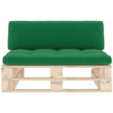 Divano Centrale Giardino Su Pallet In Legno Di Pino Impregnato - Foto 2