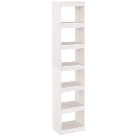 Lusso Casadino -  Libreria/divisorio Bianco 40x30x199cm In Legno Massello Di Pino - Foto 1