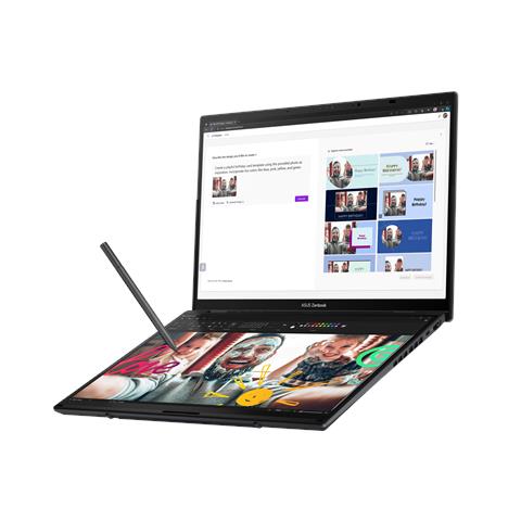 Zenbook Duo UX8406CA-PZ068X Intel Core Ultra 9 285H Ibrido (2 in 1) 35,6 cm (14") Touch screen 3K 32 GB LPDDR5x-SDRAM 2 TB SSD Wi-Fi 7 (802.11be) Windows 11 Pro Tedesco Grigio - Foto 5