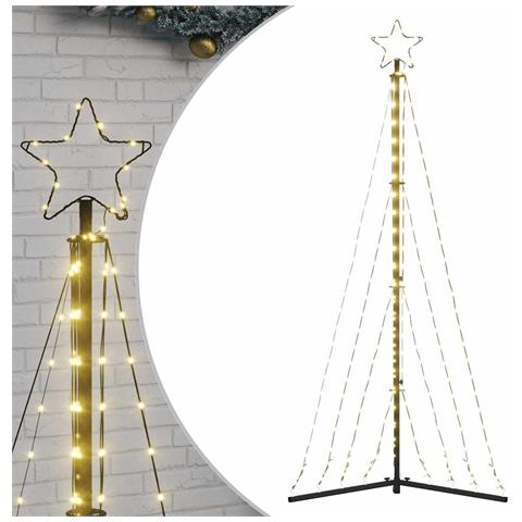 Albero di Natale a LED 339 LED Bianco Caldo 187 cm - Foto 1