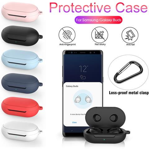 Custodia Protettiva In Silicone Blu Notte Per Auricolari Compatible With Samsung Galaxy Buds/buds Plus Black - Foto 5