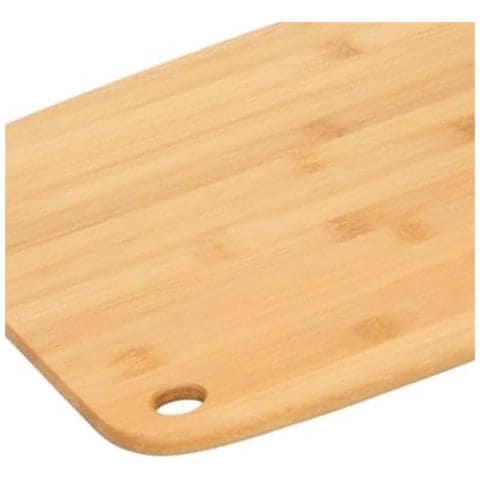 Tagliere In Legno Bambù 38x28cm Superficie Ampia Ecologico, Beige - Foto 2