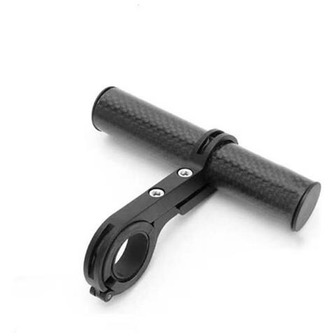Estensione Manubrio Bici In Fibra Di Carbonio 10cm - Supporto Multifunzione Nero - Foto 1