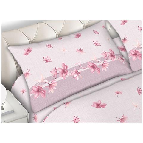 Completo Lenzuola Matrimoniale In Morbida Flanella Disegno Giorgia C.n 2 Piazze Rosa - Foto 5