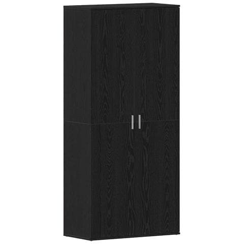 Mobile per scarpe Nero 80 x 39 x 180 cm Legno multistrato - Foto 1