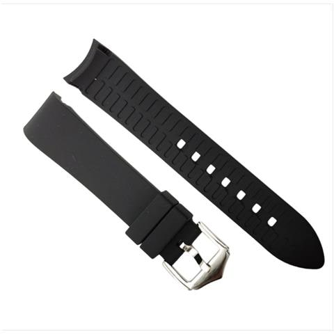 Cinturino Universale In Silicone Per Smartwatch Con Estremità Curva, Compatibile Con Samsung, Huawei, Xiaomi Black 20 Mm - Foto 2