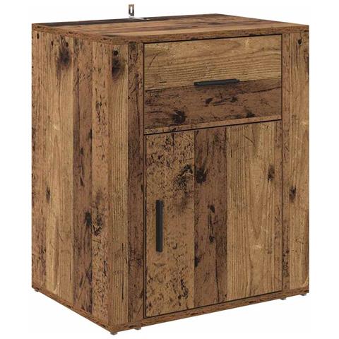 Armadio da Notte con cassetto Legno vecchio 50 x 36 x 60 cm - Foto 1