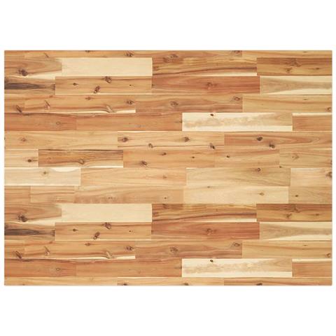 Piano Tavolo Rettangolare 100x70x2cm Legno Massello di Acacia - Foto 1