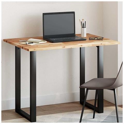 Piano Tavolo Rettangolare 100x70x2cm Legno Massello di Acacia - Foto 2