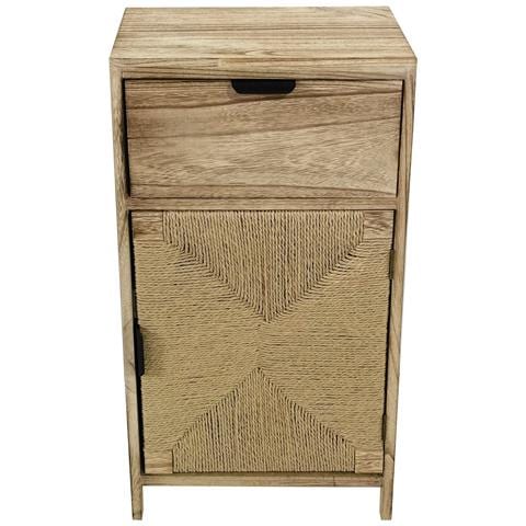 Azel - Mobiletto In Legno Con 1 Cassetto E 1 Anta - Foto 1