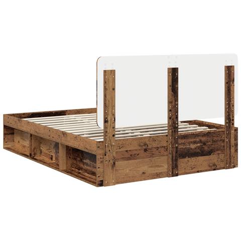 Struttura del letto Legno vecchio 160 x 200 cm Pino massello - Foto 9