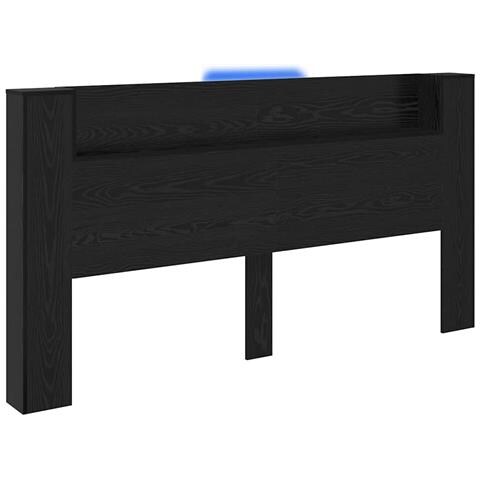 Testiera Rovere Nero 200 x 15 x 103,5 cm Legno multistrato - Foto 1