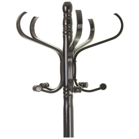 Appendiabiti Da Terra In Legno Nero 45x45x182h - Foto 2