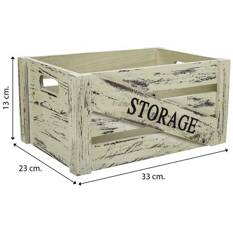 Set Cassetti In Legno 2 Pezzi 36x28x15h Cm - Foto 8
