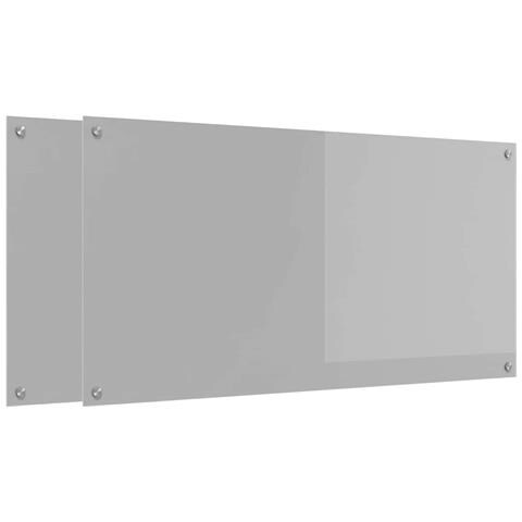 Rivestimento da Cucina 2 pcs Grigio chiaro 120 x 60 cm - Foto 1