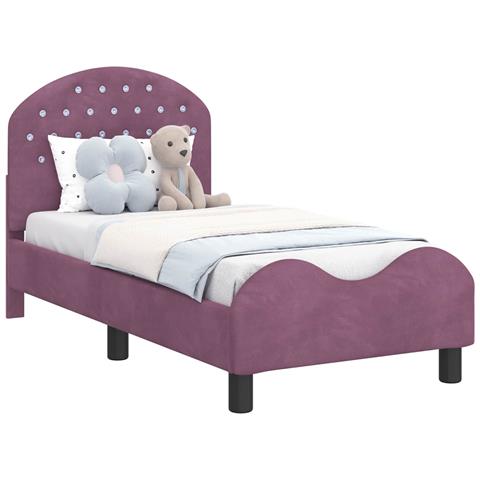Struttura letto per bambini con testata Viola 70 x 140 cm - Foto 1
