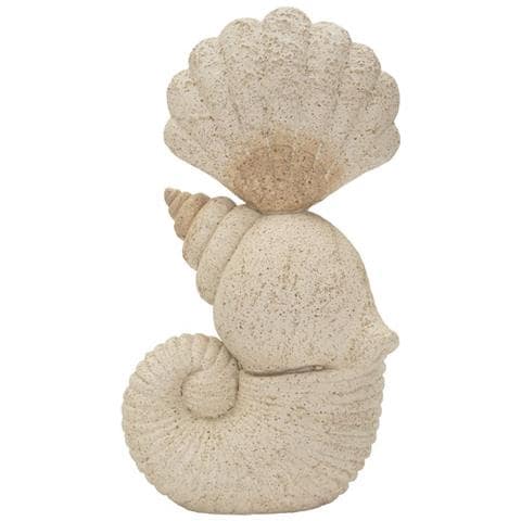 Scultura Conchiglia Sand In Resina Beige Effetto Sabbia - Foto 1