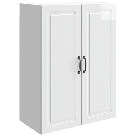 Mobiletto a muro Bianco Lucido 66 x 34,5 x 90 cm - Foto 1