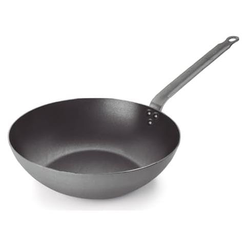 63233 - Wok in ferro, wok in ferro 100% naturale con rivestimento antiaderente a tre strati - Foto 1